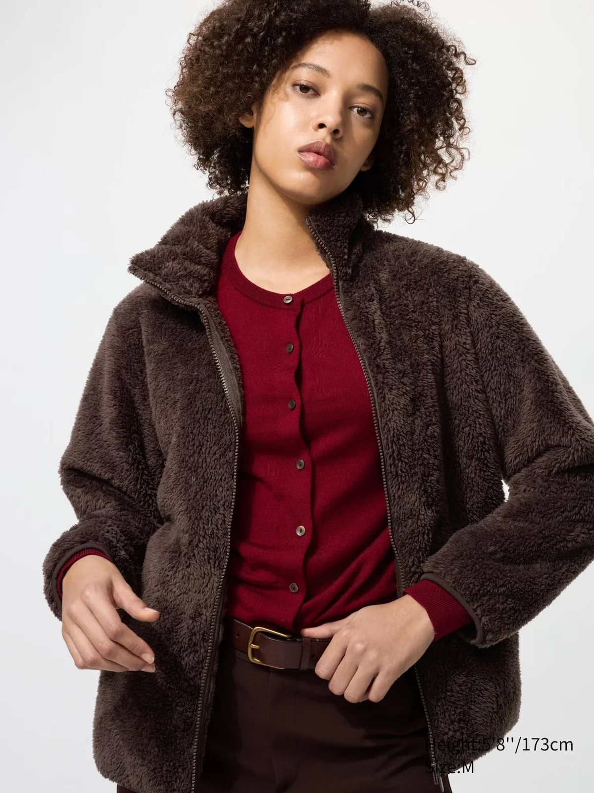 Куртка на блискавці UNIQLO зі штучного хутра 1159855787