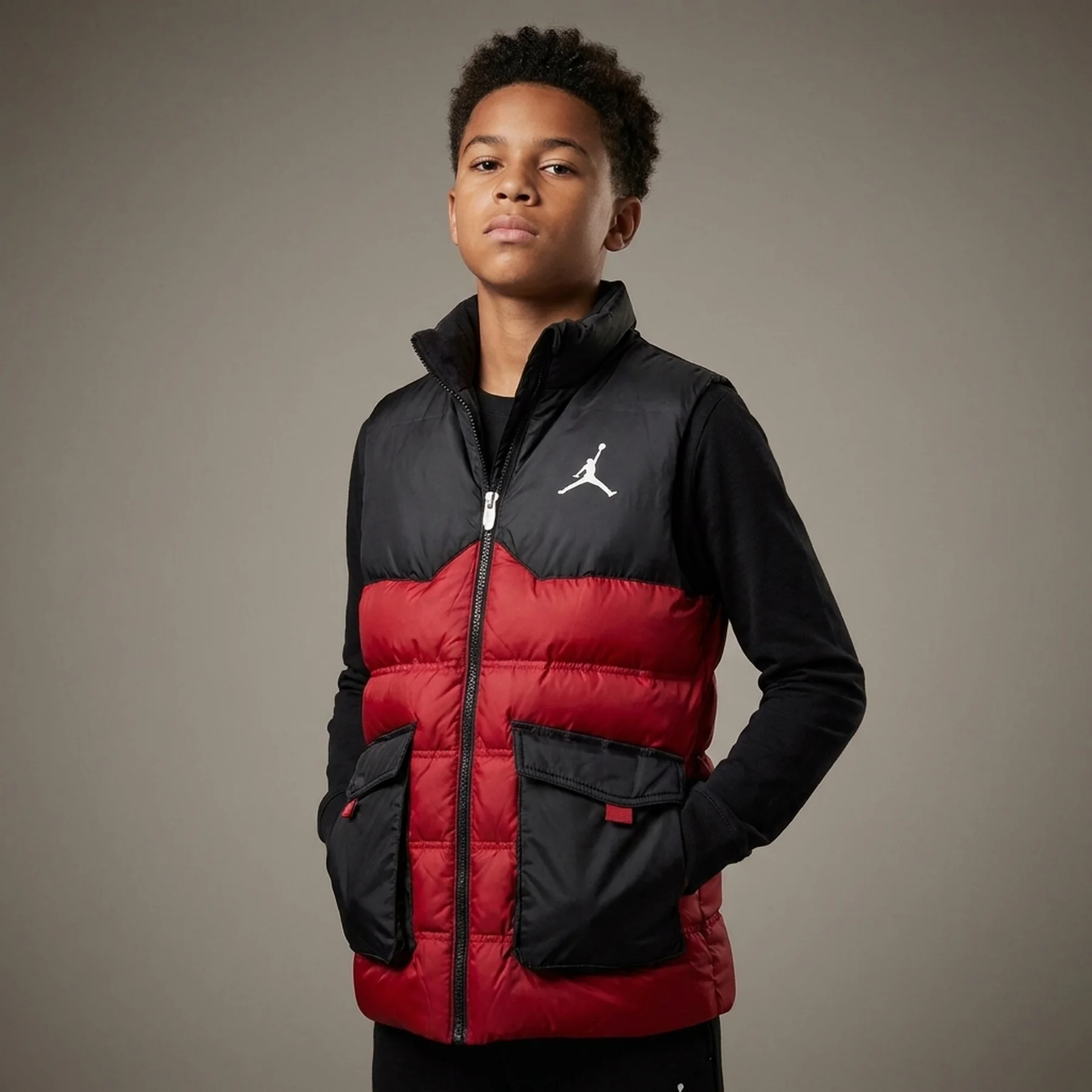 Куртка підліткова Jordan Down Vest Red (95B662-R78)