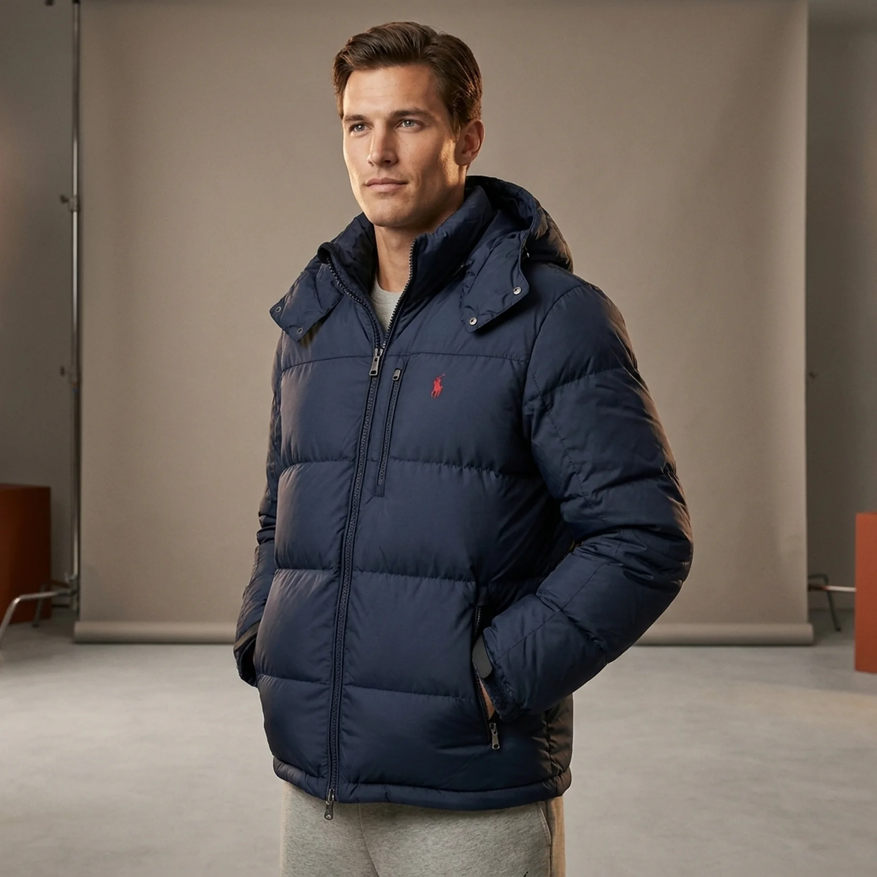 Куртка Polo Ralph Lauren gorham down jacket navy Polo Ralph Lauren