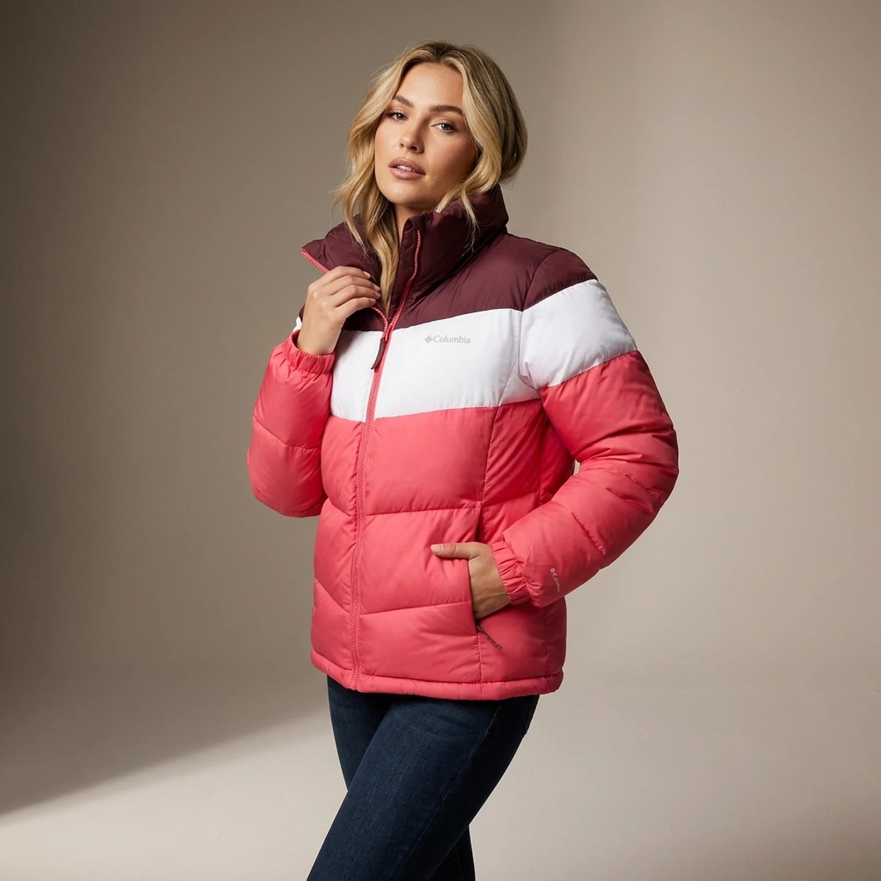 Куртка Puffect™ Color Blocked Jacket 1955101CLB-673 Columbia S (44) Розовий