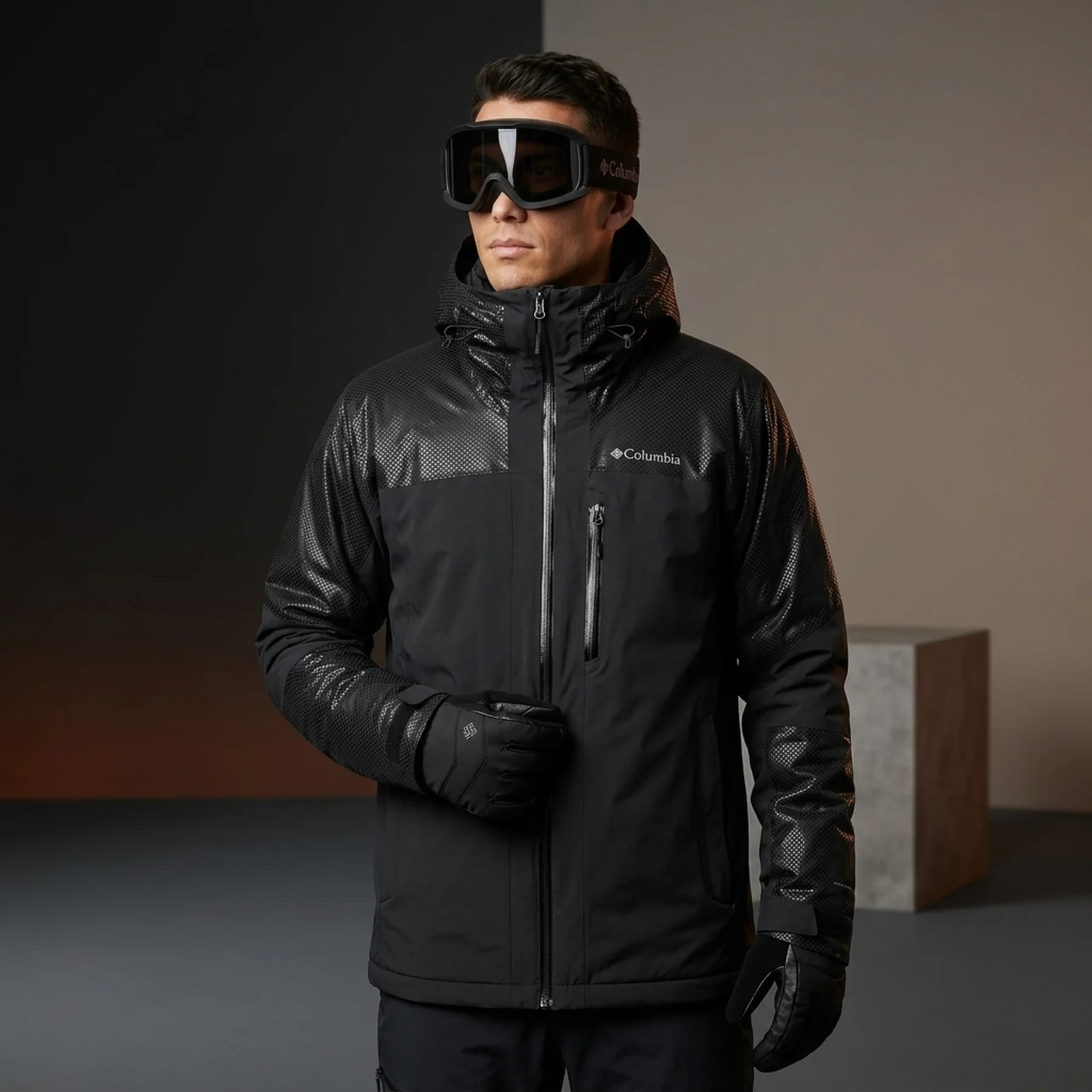 Куртка SNOW SLAB BLACK DOT 2008071-010 Columbia S Чорний