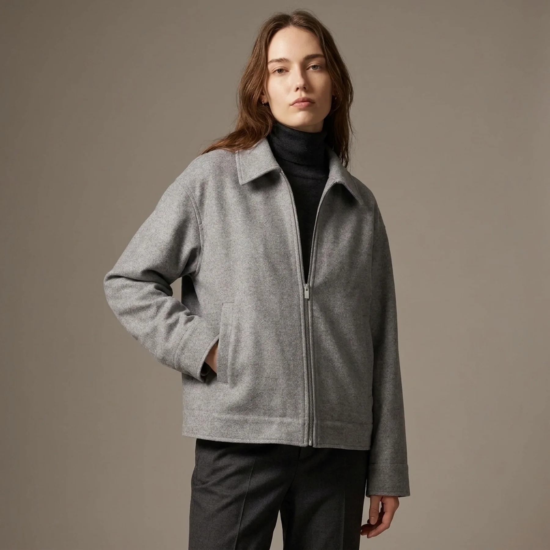 Куртка-сорочка оверсайз UNIQLO на блискавці 1159855770