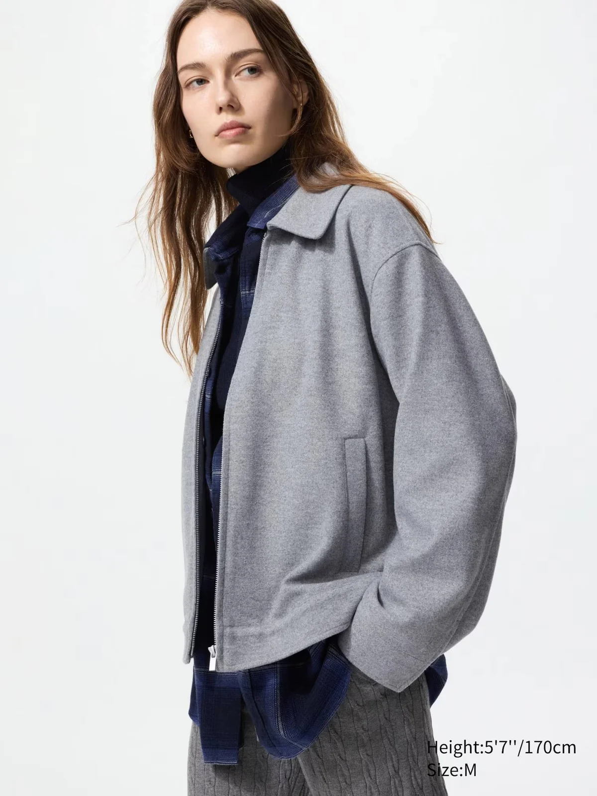 Куртка-сорочка оверсайз UNIQLO на блискавці 1159855770