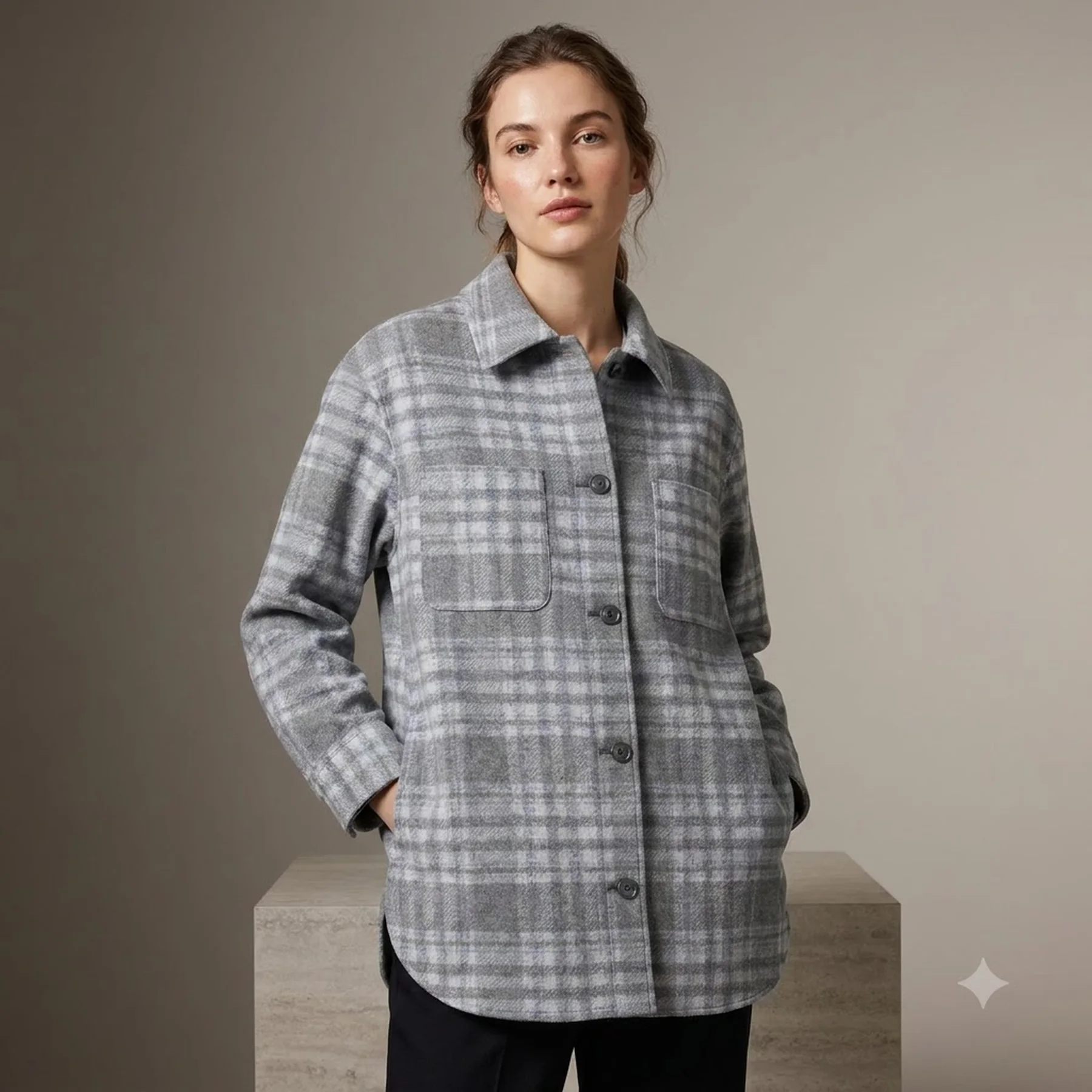 Куртка-сорочка Uniqlo на гудзиках 1159793476