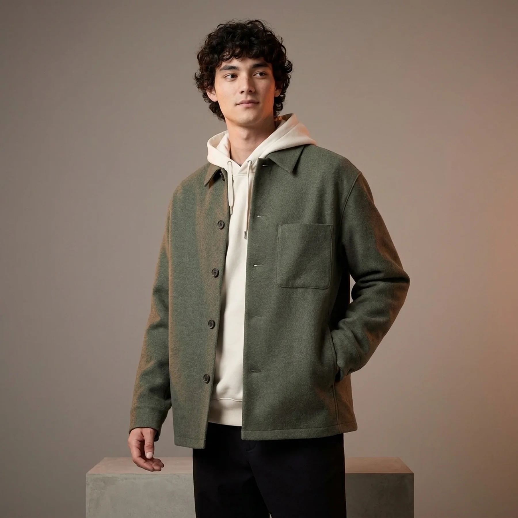 Куртка-сорочка UNIQLO на гудзиках 1159827277