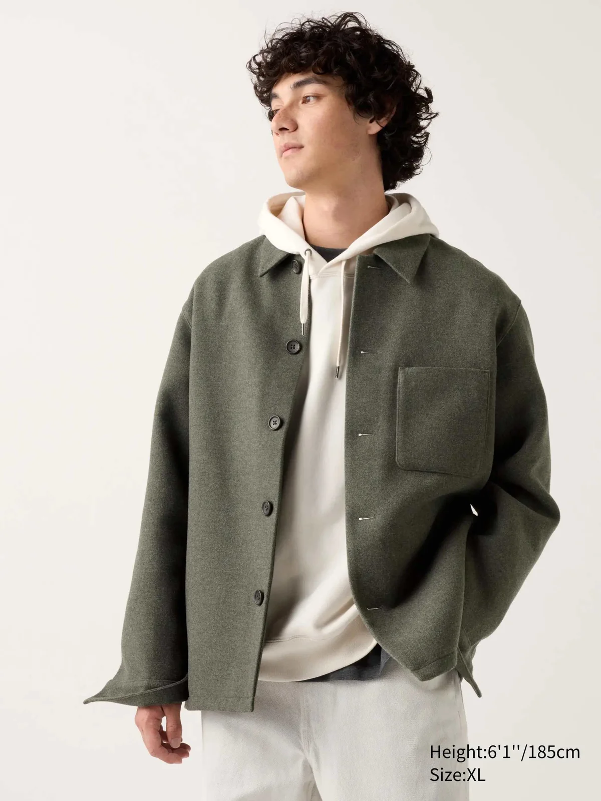 Куртка-сорочка UNIQLO на гудзиках 1159827277