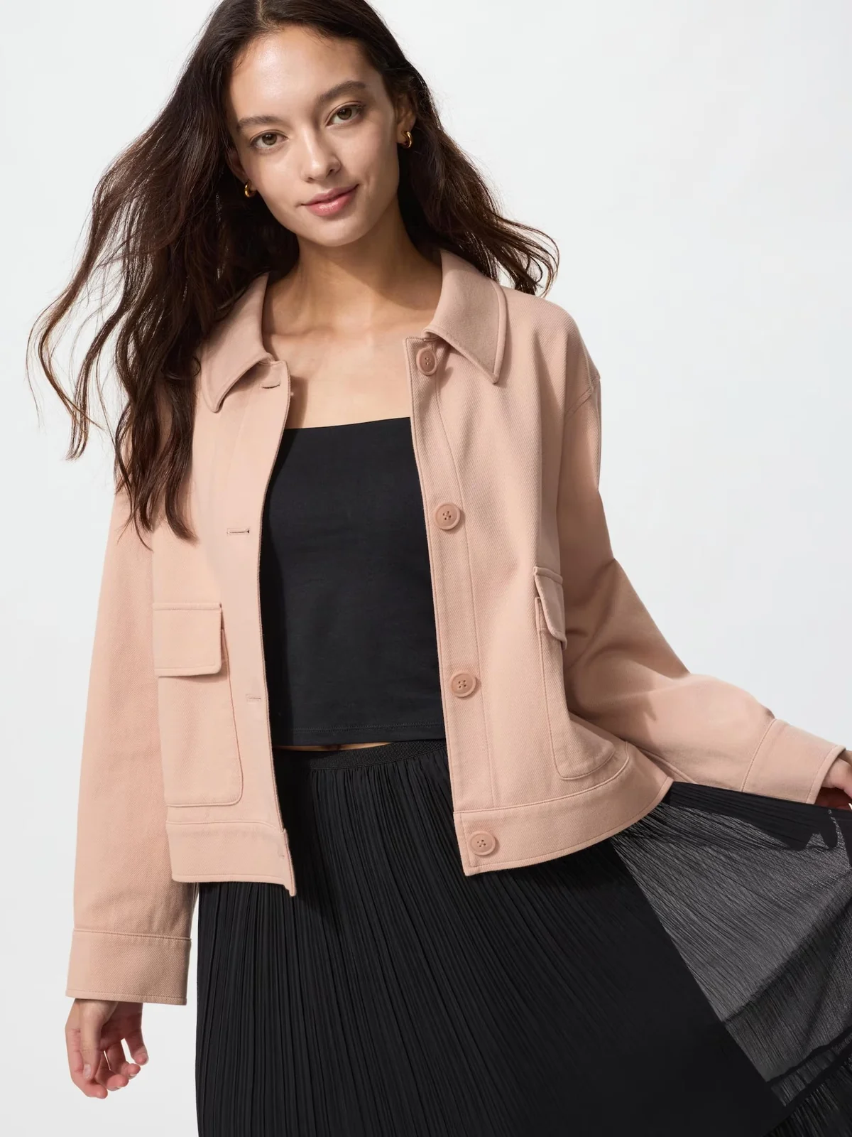 Куртка-сорочка Uniqlo на гудзиках 1159843020