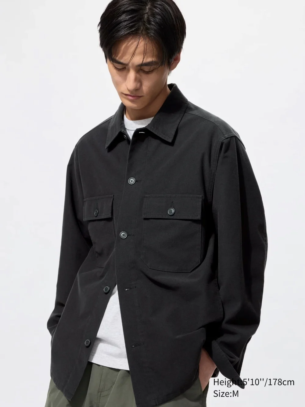 Куртка-сорочка Uniqlo на гудзиках 1159844094