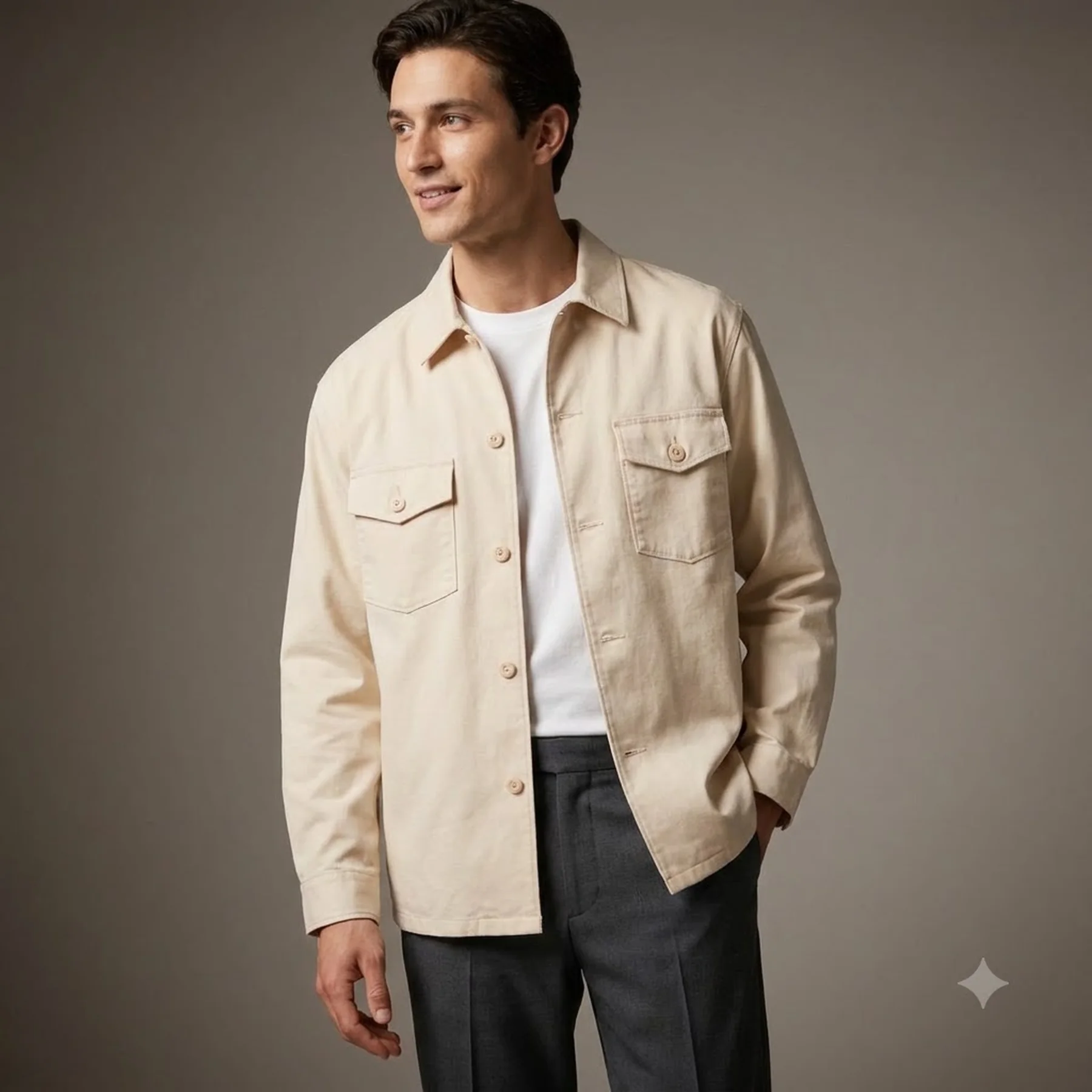 Куртка-сорочка UNIQLO на гудзиках 1159790204