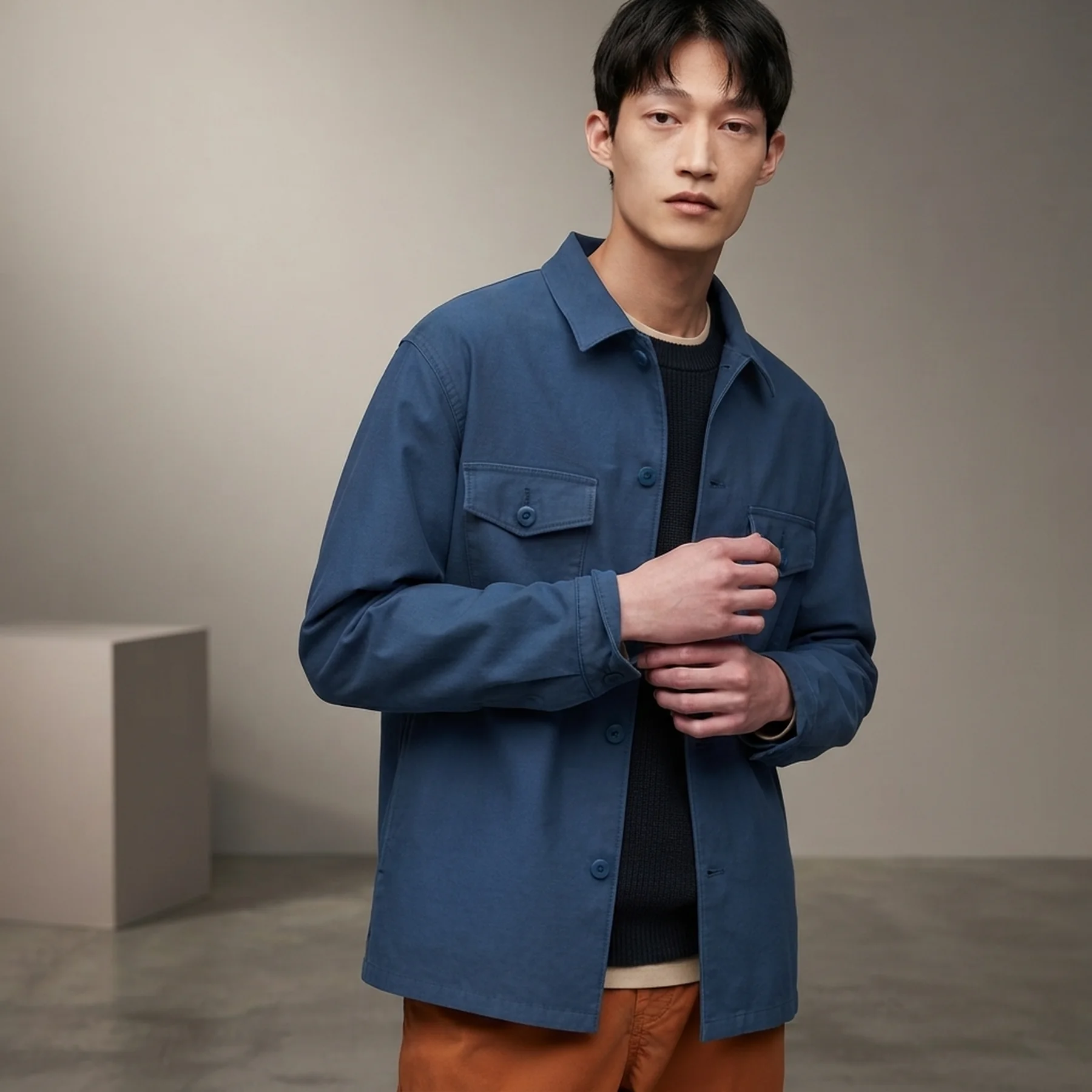 Куртка-сорочка UNIQLO на гудзиках 1159791200