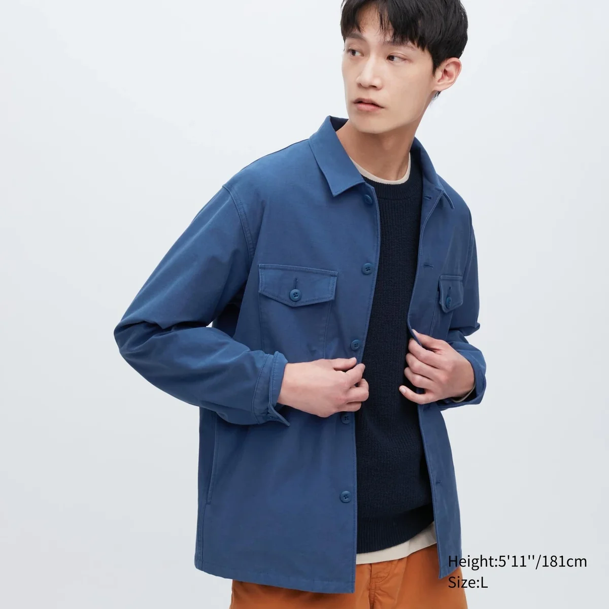 Куртка-сорочка UNIQLO на гудзиках 1159791200