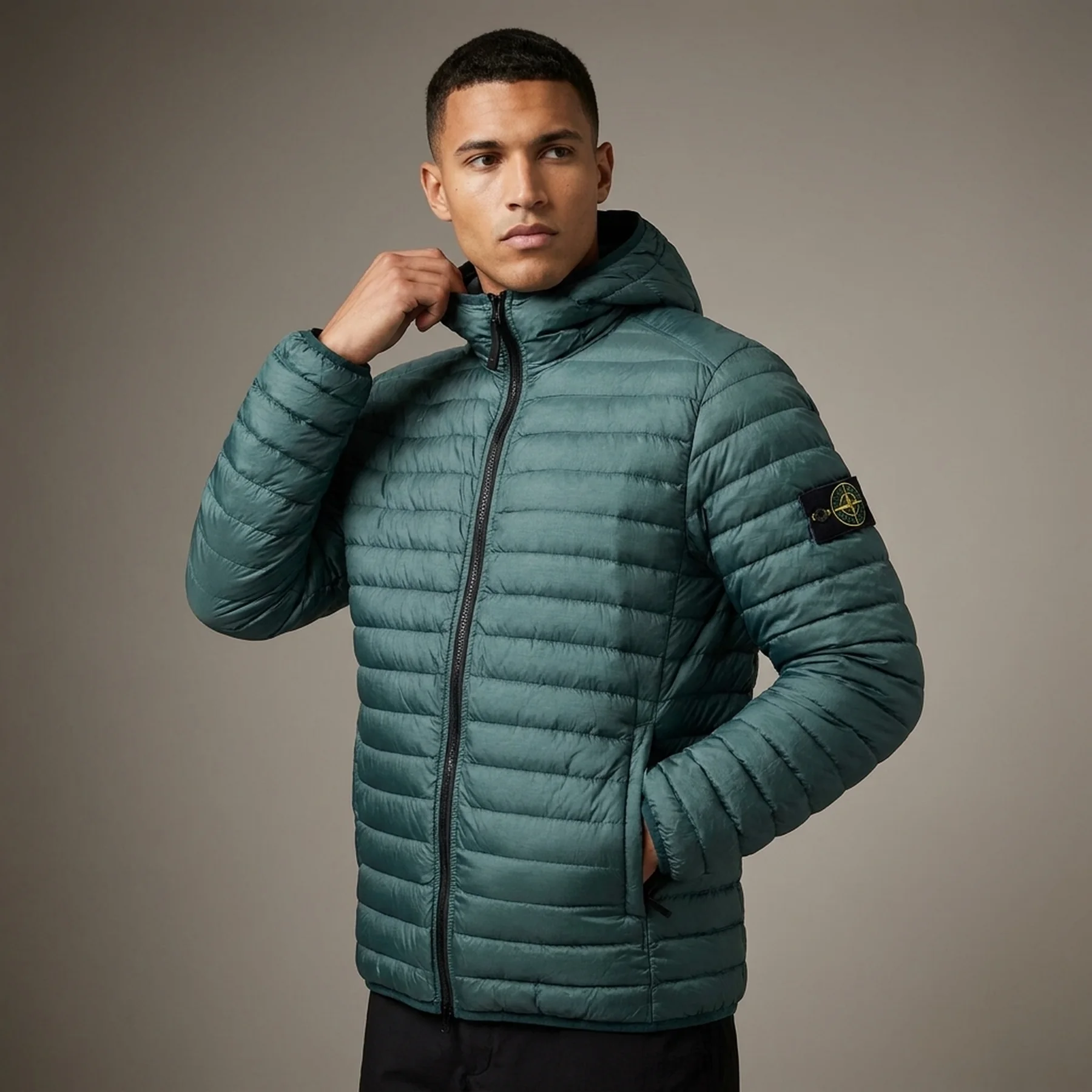 Куртка Stone Island Packable Loom Woven Chambers R-Nylon Down-TC 'Green'