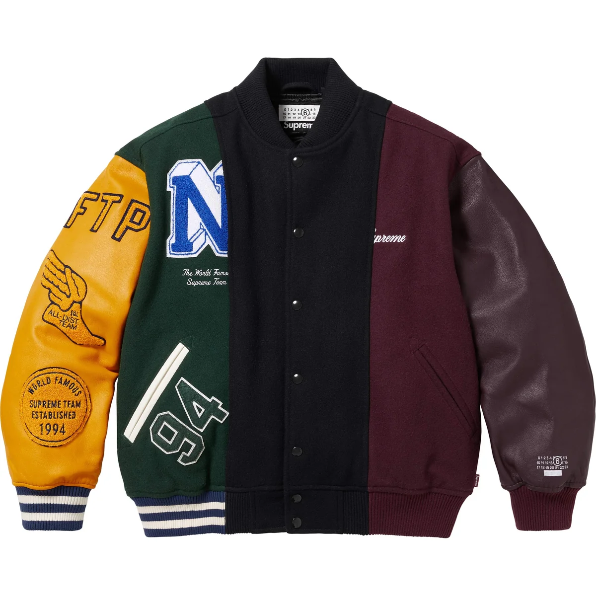 Куртка Supreme/MM6 Maison Margiela Split Varsity Jacket
