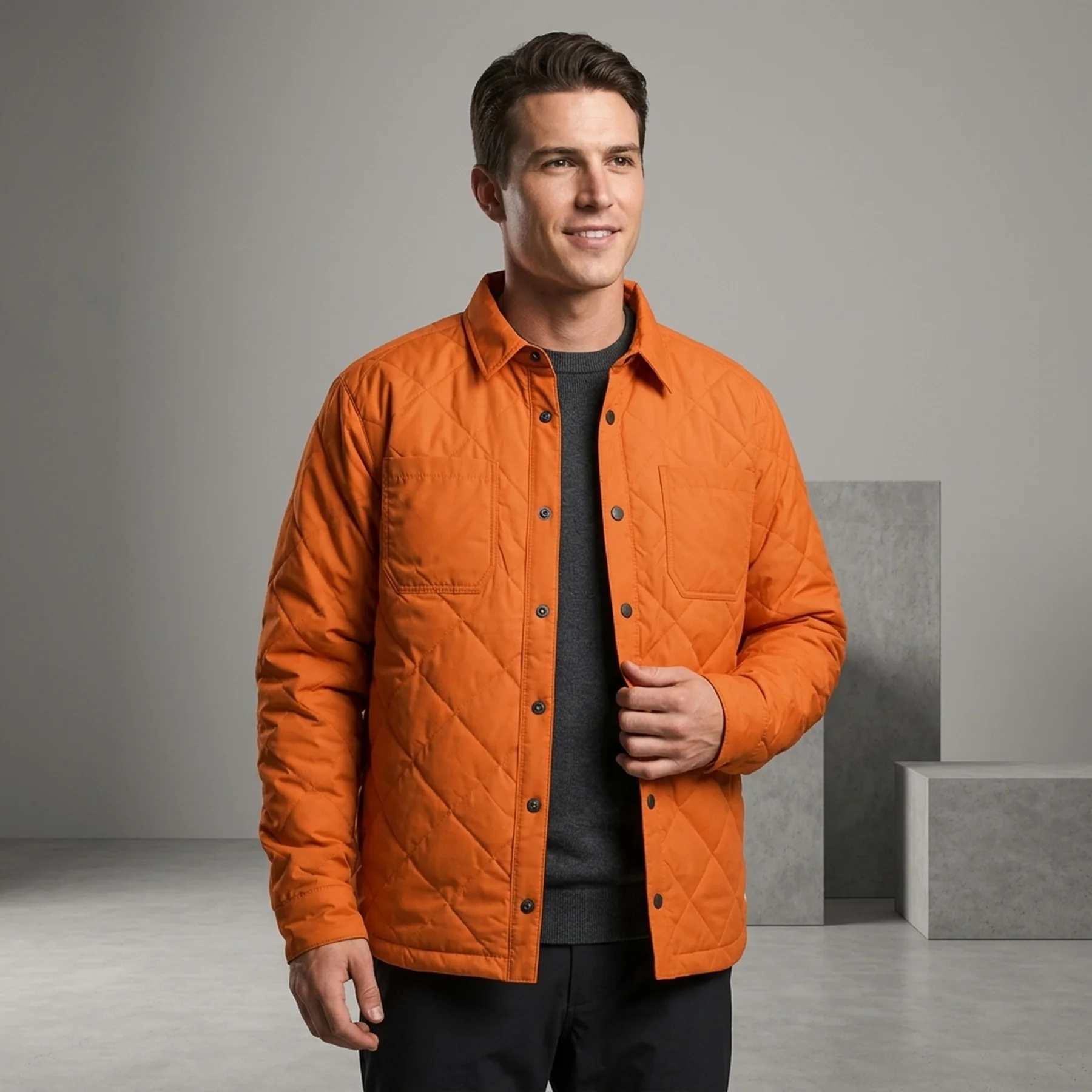 Куртка The North Face Men's Fort Point Insulated Flannel Ski Jacket, Vivid Orange/Vivid Orange Plaid