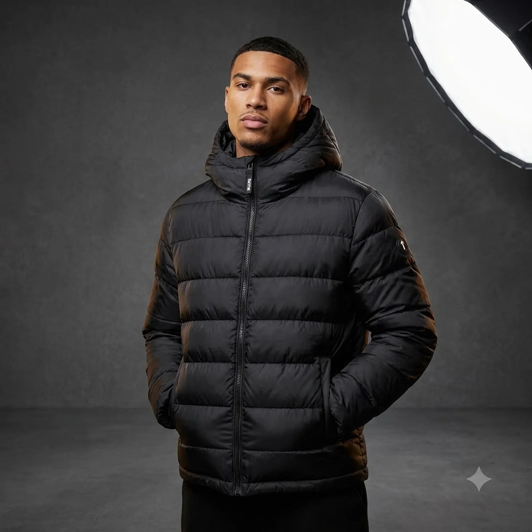 Куртка Trastar It's A Secret Hooded Puffer Black