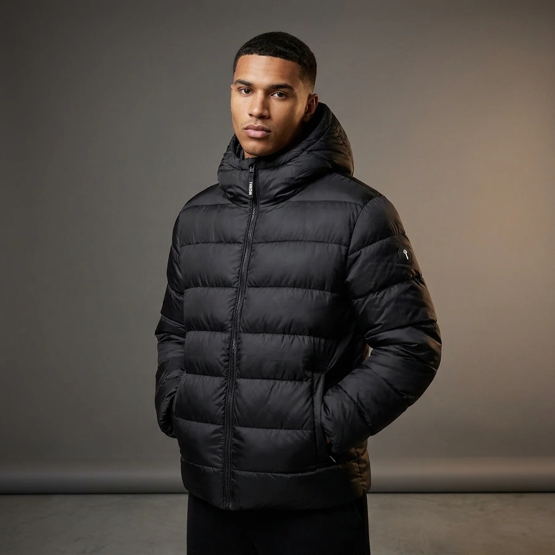 Куртка Trastar It's A Secret Hooded Puffer Black