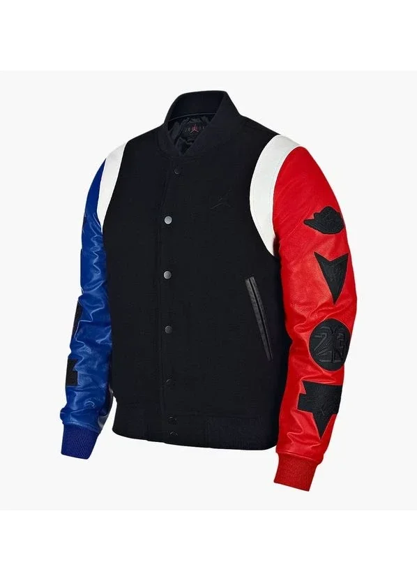 Куртка унісекс Nike Air Jordan Sport Dna Varsity Jacket Black Red Blue (AT9958-010)
