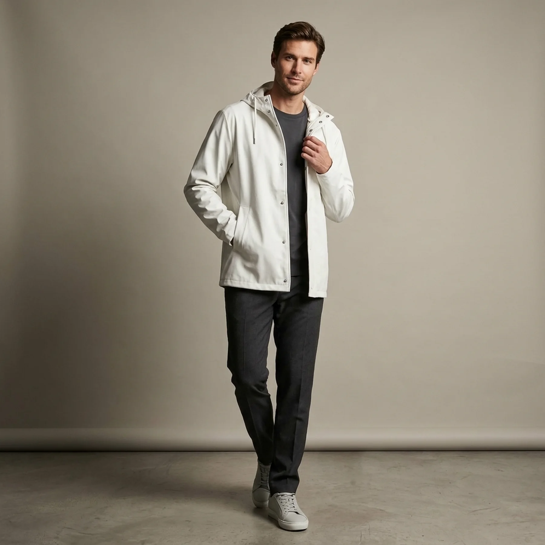 Куртка унісекс Rains Jacket White (1201-OFFWHITE)