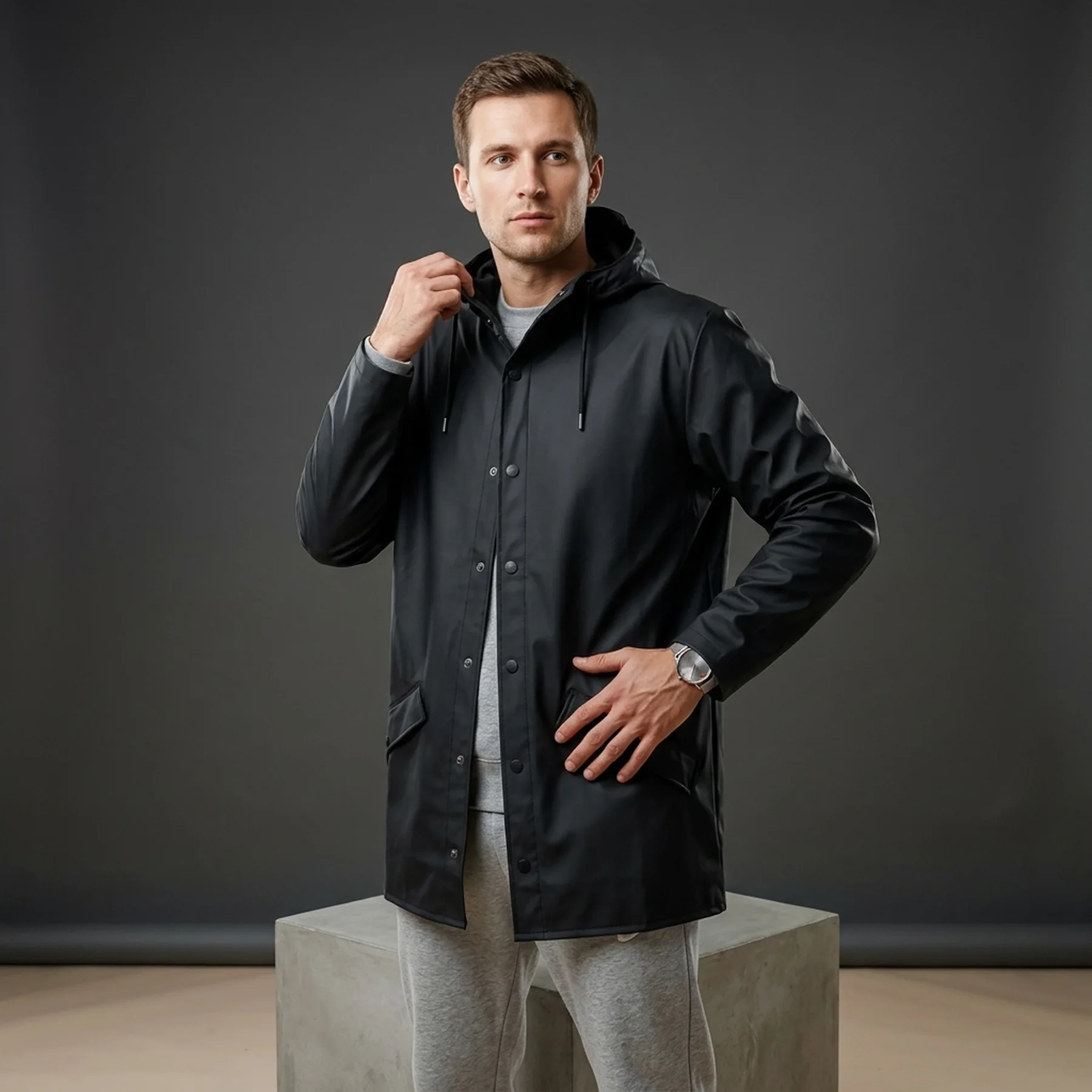 Куртка унісекс Rains Jackets 1201-Black (1201-BLACK)