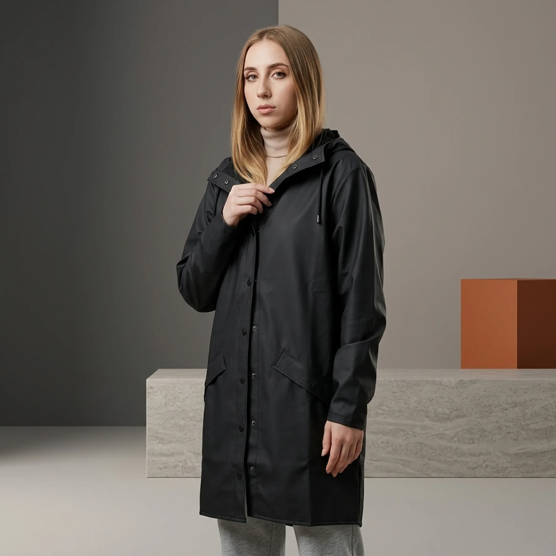 Куртка унісекс Rains Jackets 1202-Black (1202-BLACK)