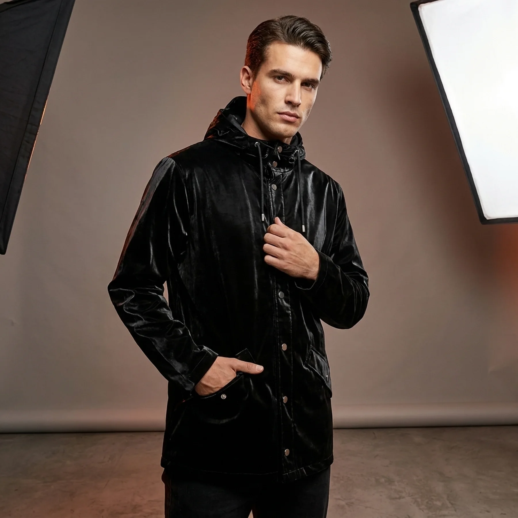 Куртка унісекс Rains Jackets Black (1201-VELVETBLACK)