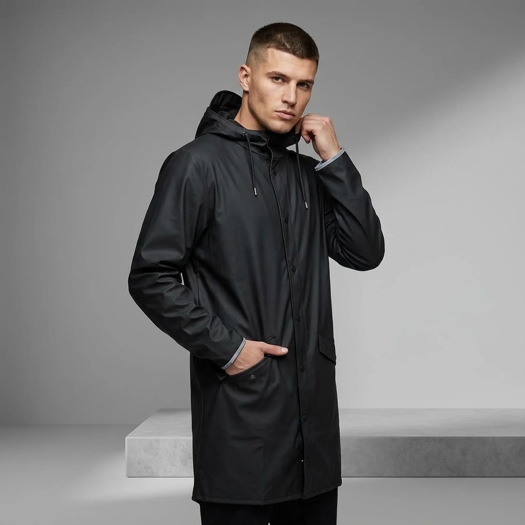 Куртка унісекс Rains Jackets Black (1202-BLACKREFLECTIVE)