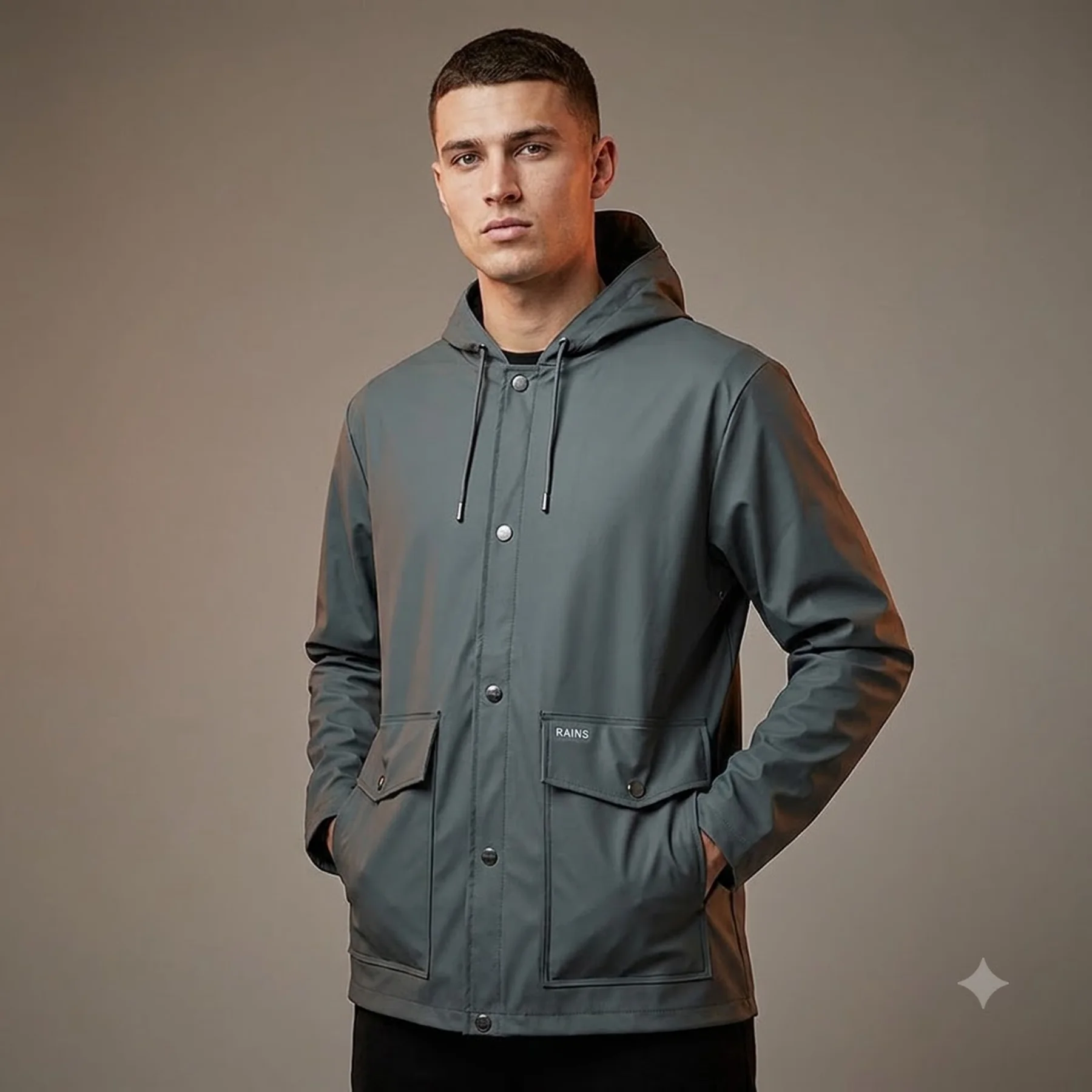 Куртка унісекс Rains Jackets Black (1826-SLATE)