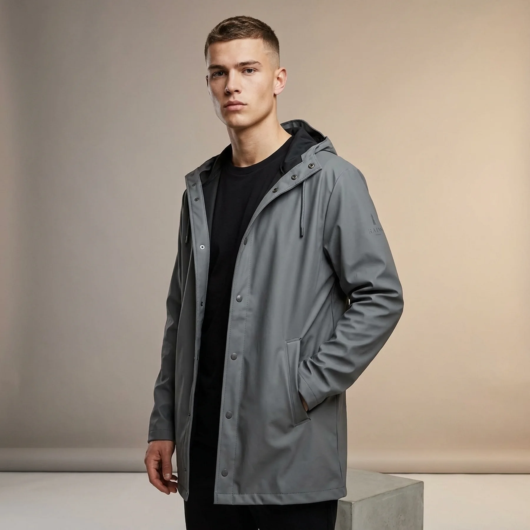 Куртка унісекс Rains Jackets Grey (1201-ROCK)