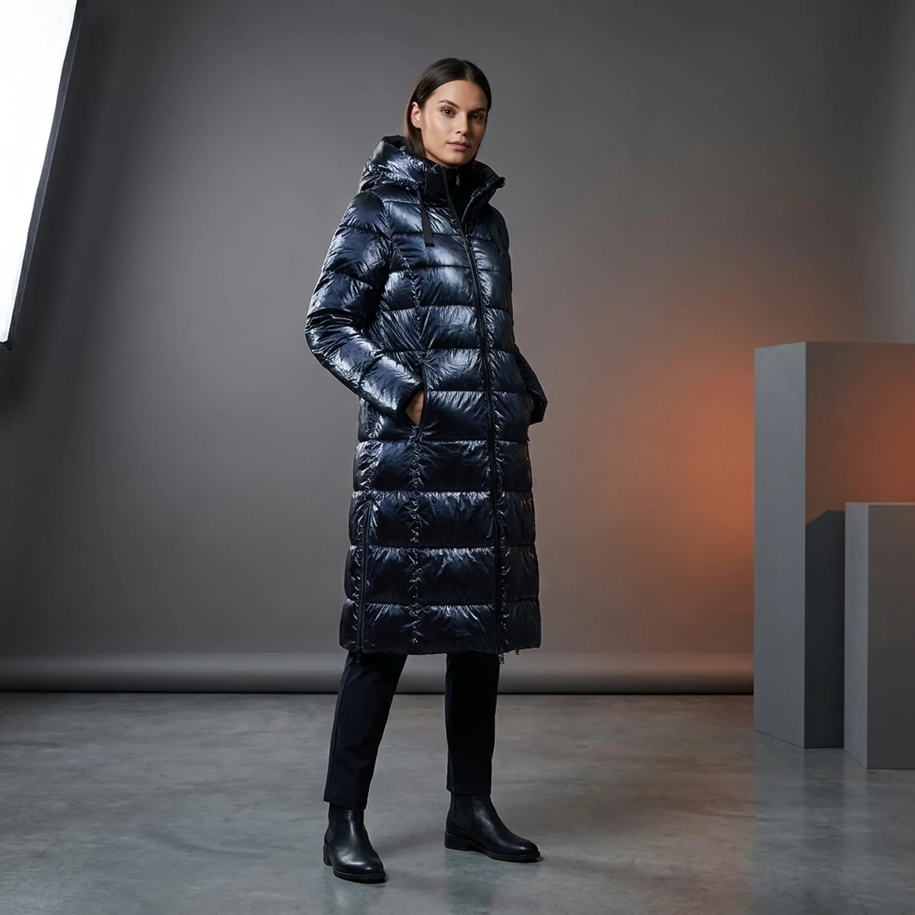 Куртка WOMAN COAT FIX HOOD 31K2866-M870 CMP 36 Темно-синій