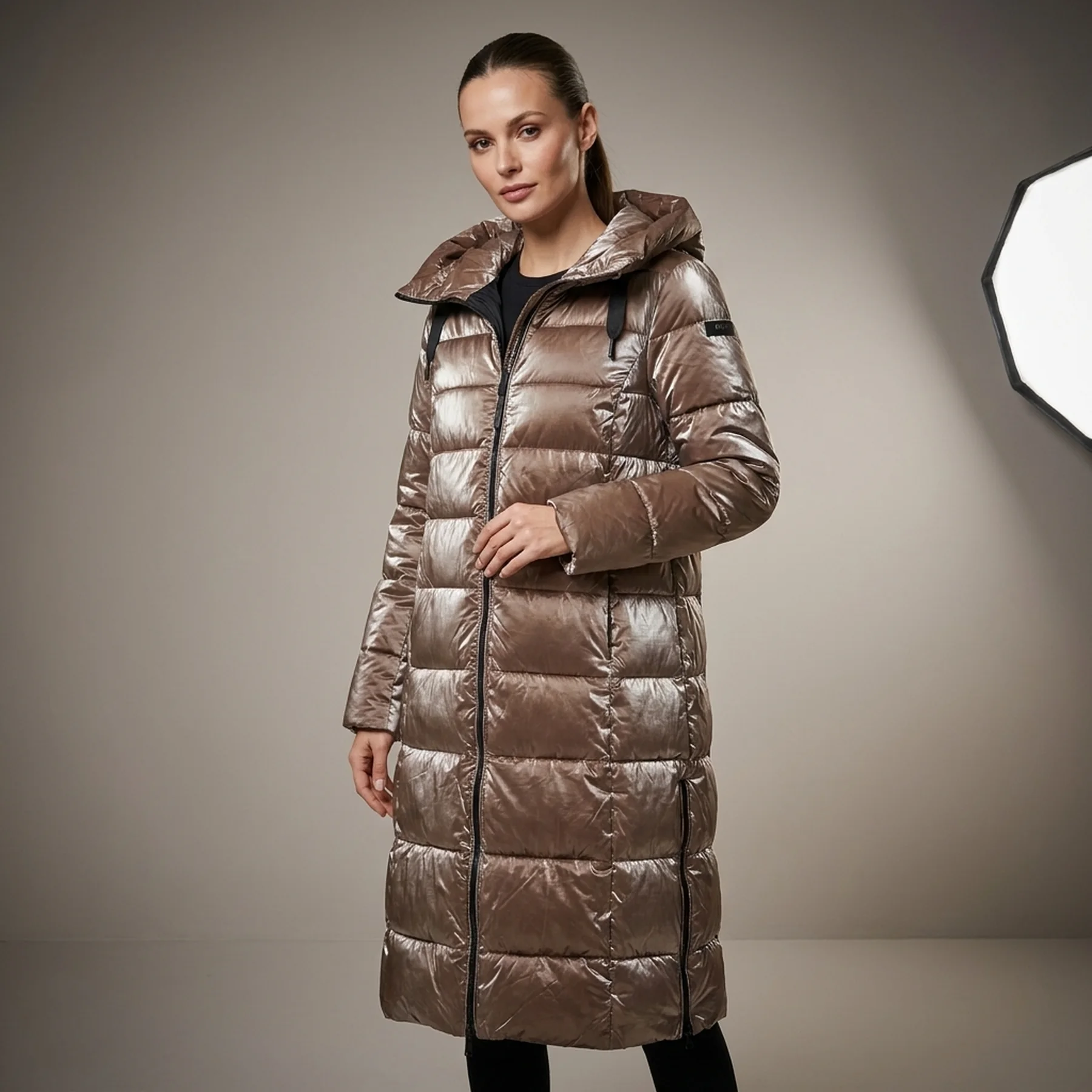 Куртка WOMAN COAT FIX HOOD 31K2866-P865 CMP 34 Бежевий