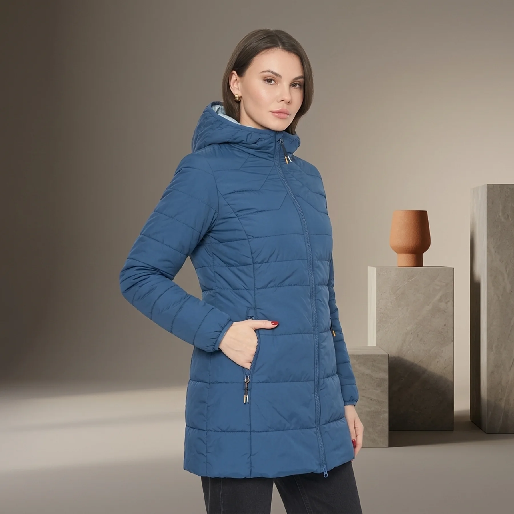 Куртка жіноча Cmp Woman Jacket Long Fix Hood (32K1556-M928)