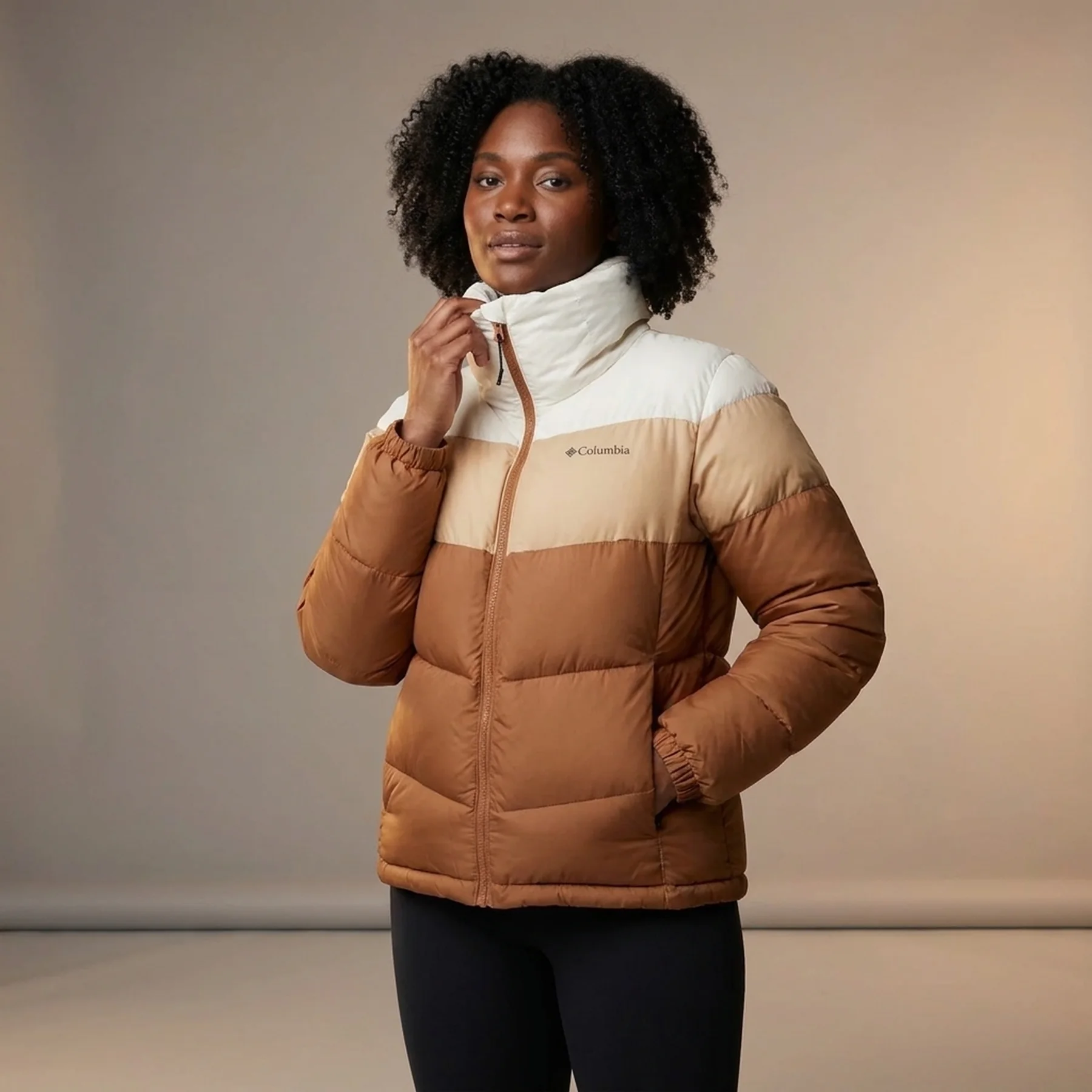 Куртка жіноча Columbia Puffect Ii Colorblock Jacket Brown/White (2088481CLB-224)