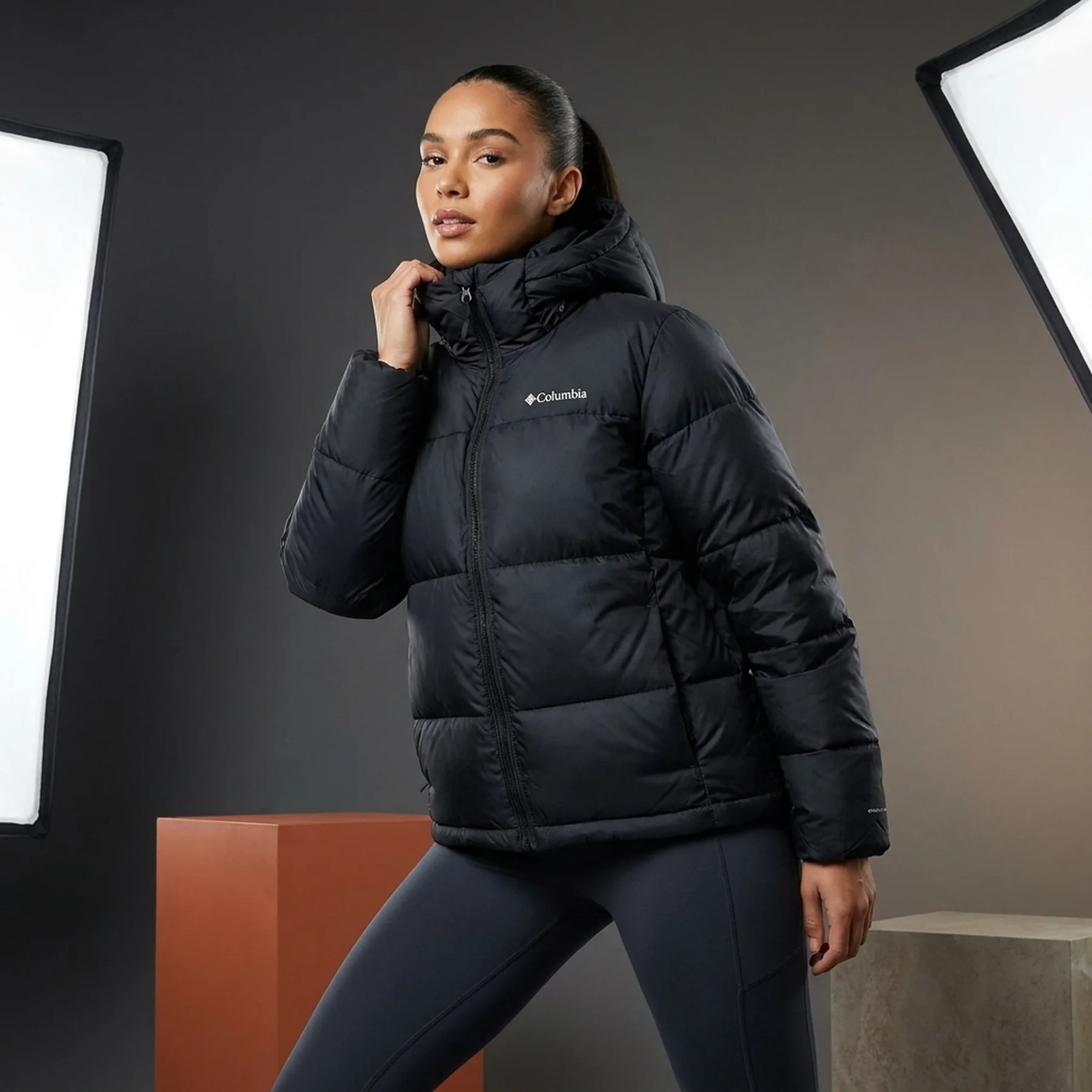Куртка жіноча Columbia Puffect Mid Jacket Omni-Heat Black (WL0252-010)