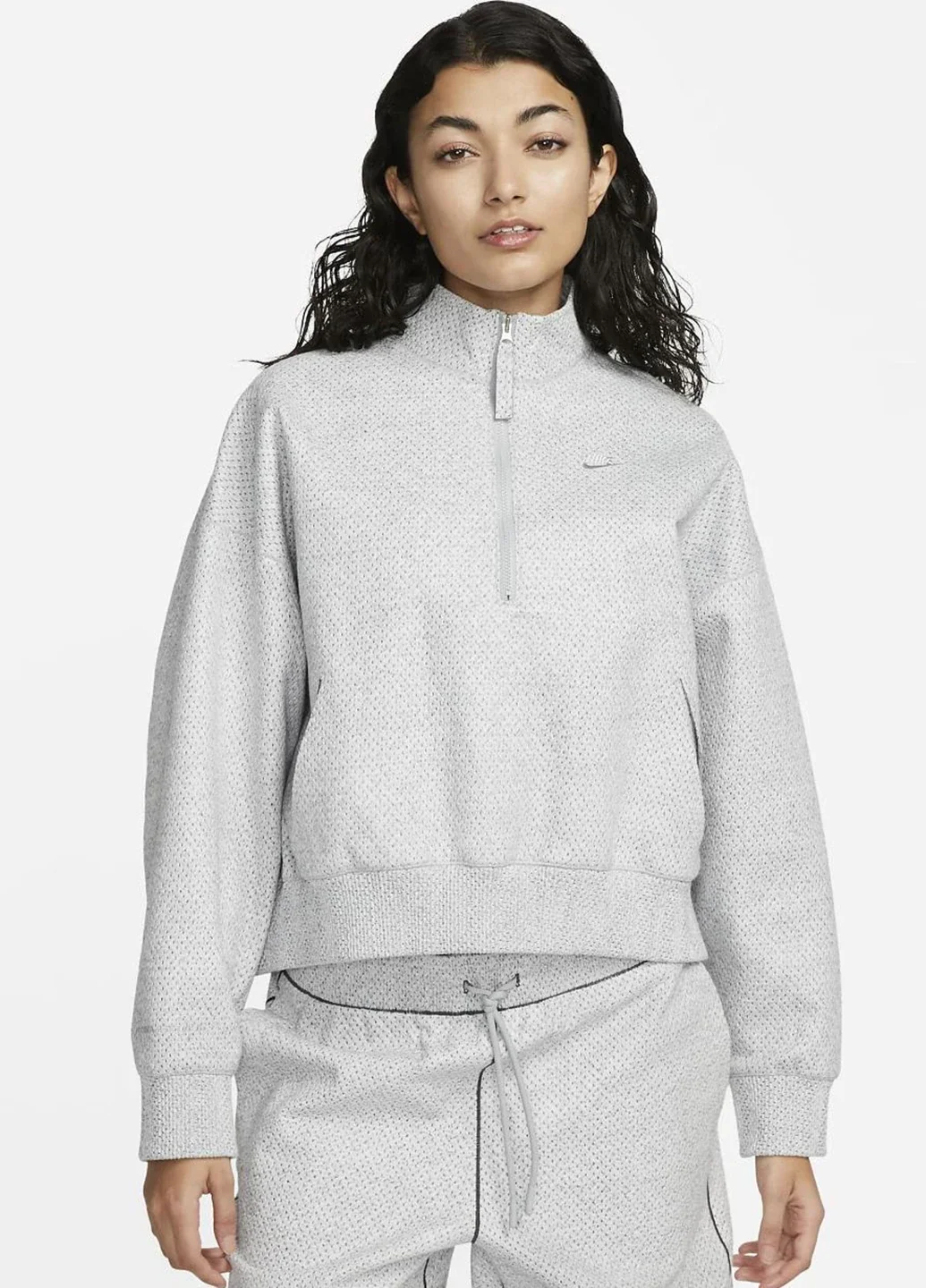 Куртка жіноча Nike Forward Jacket Women's 1/4-Zip Jacket (DQ6999-084)