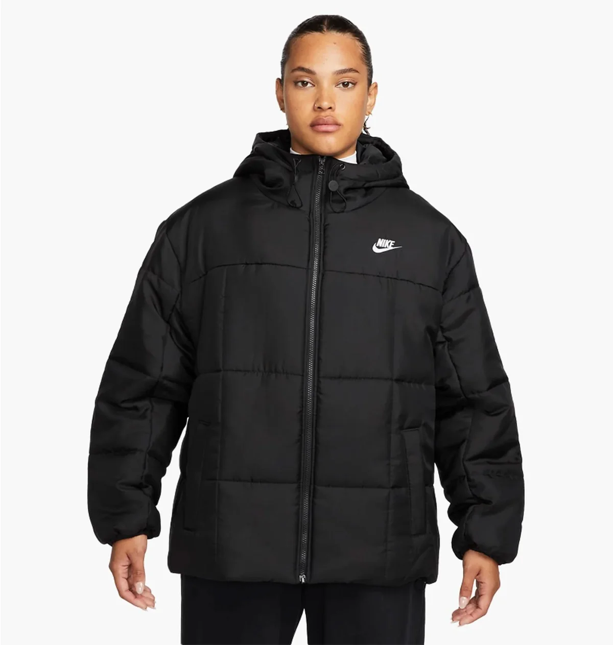 Куртка жіноча Nike Sportswear Essential Therma-Fit Puffer (Plus Size) (FB7674-010)