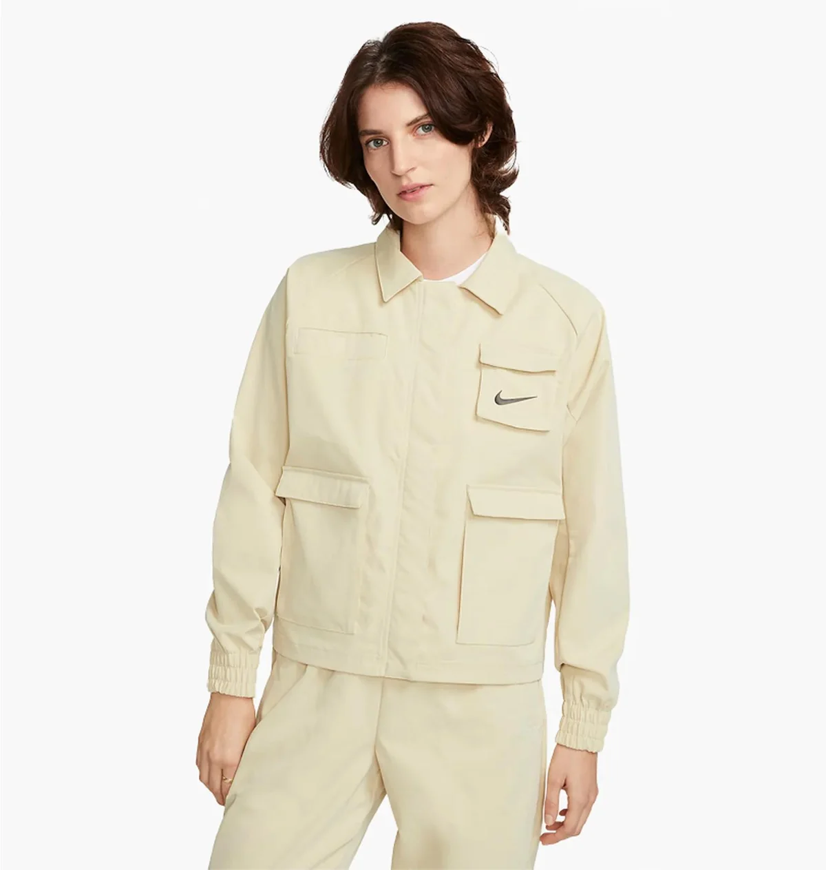 Куртка жіноча Nike Sportswear Swoosh Beige Fd1130-783 (FD1130-783)