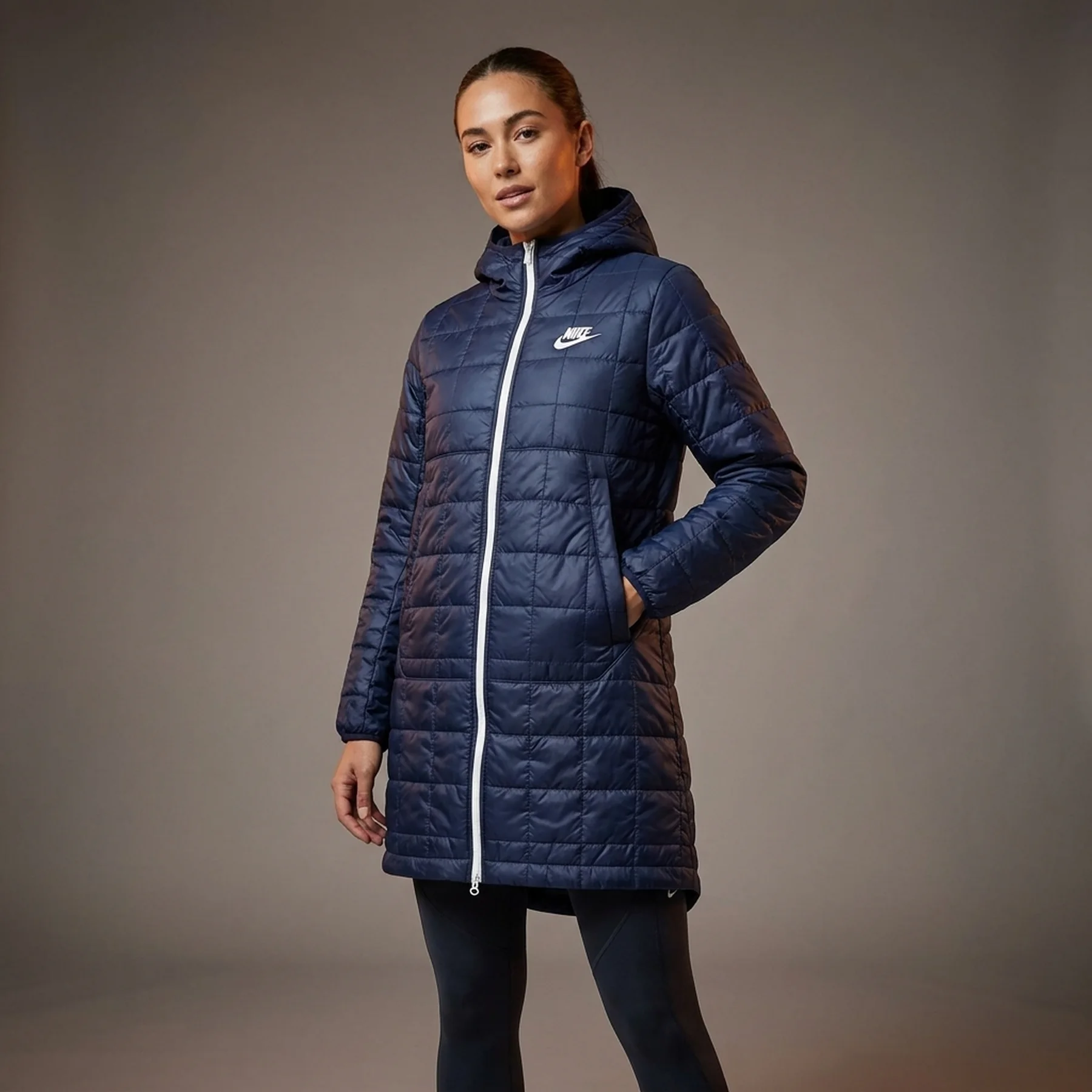 Куртка жіноча Nike Sportswear Therma-Fit Legacy Blue (DV2932-410)