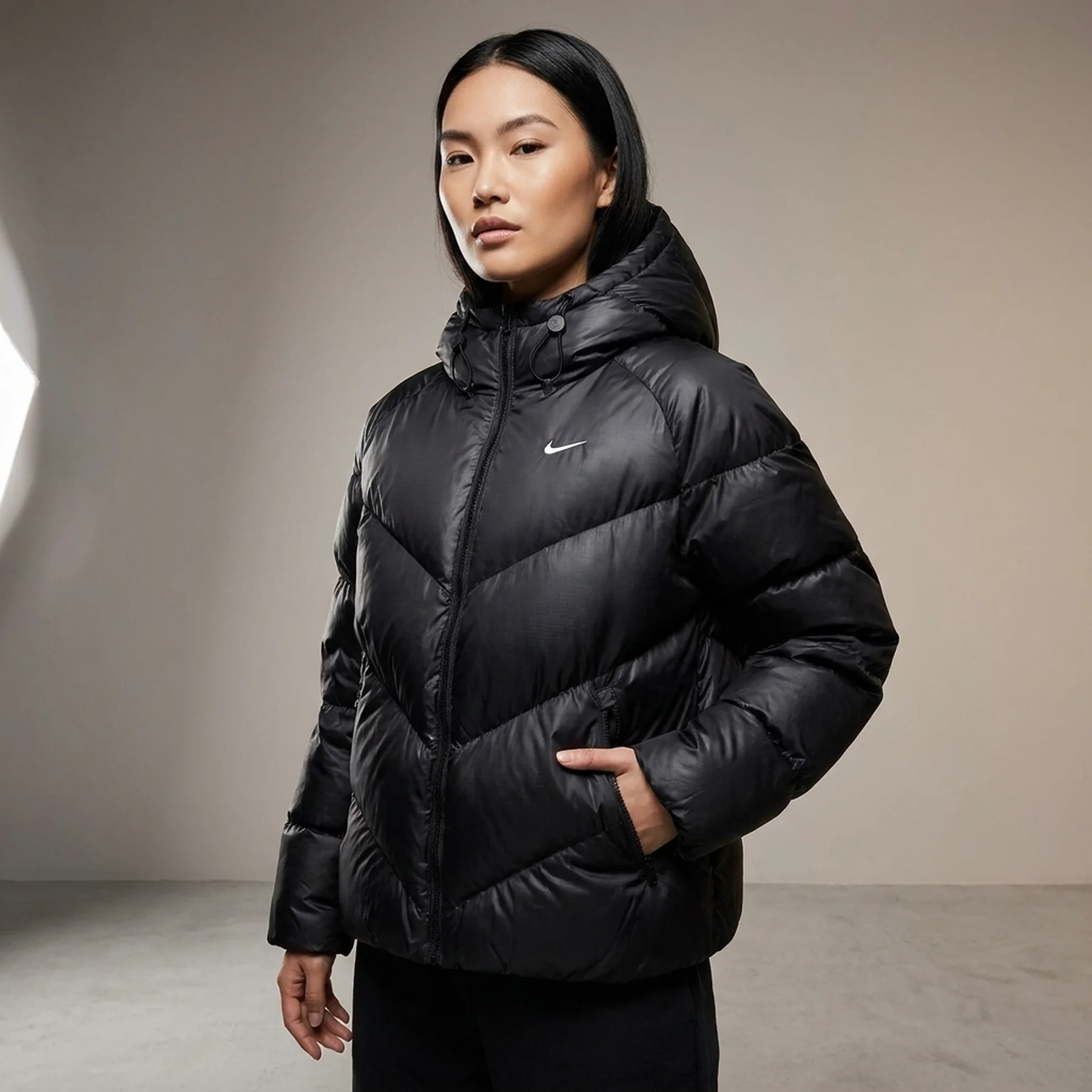 Куртка жіноча Nike Sportswear Windpufferstorm-Fit Loose Jacket Black (HF7865-010)