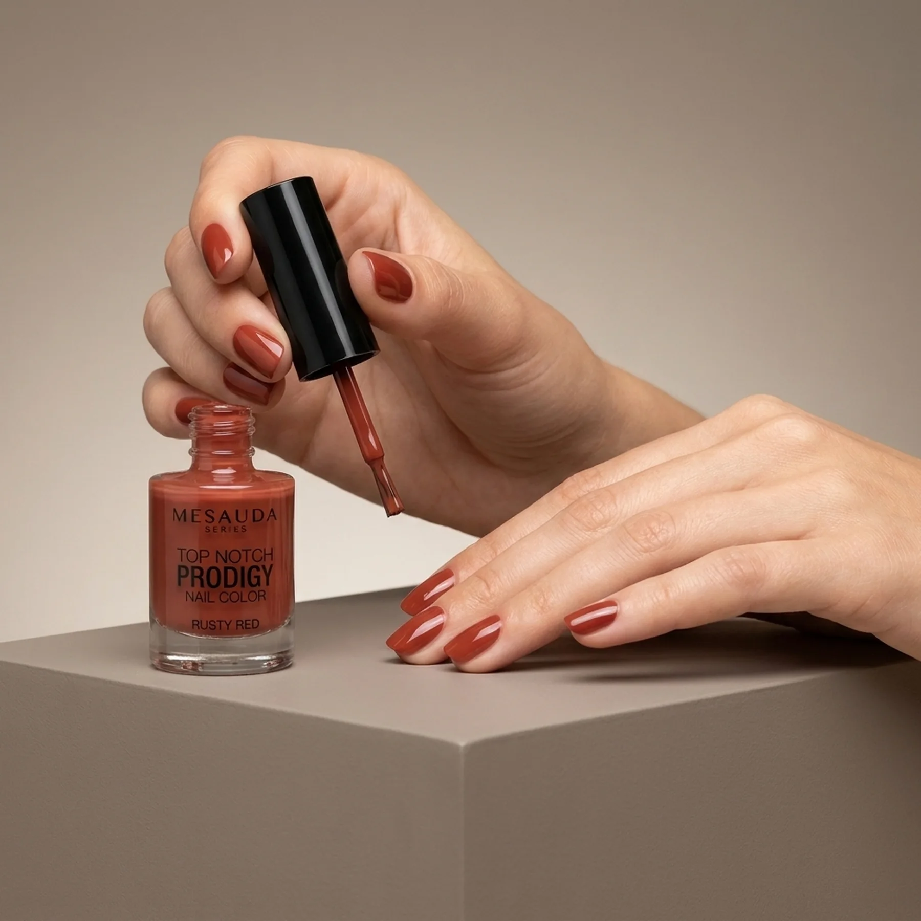 Лак Top Notch Prodigy Nail Color by Mesauda 14 мл 280 Rusty Red