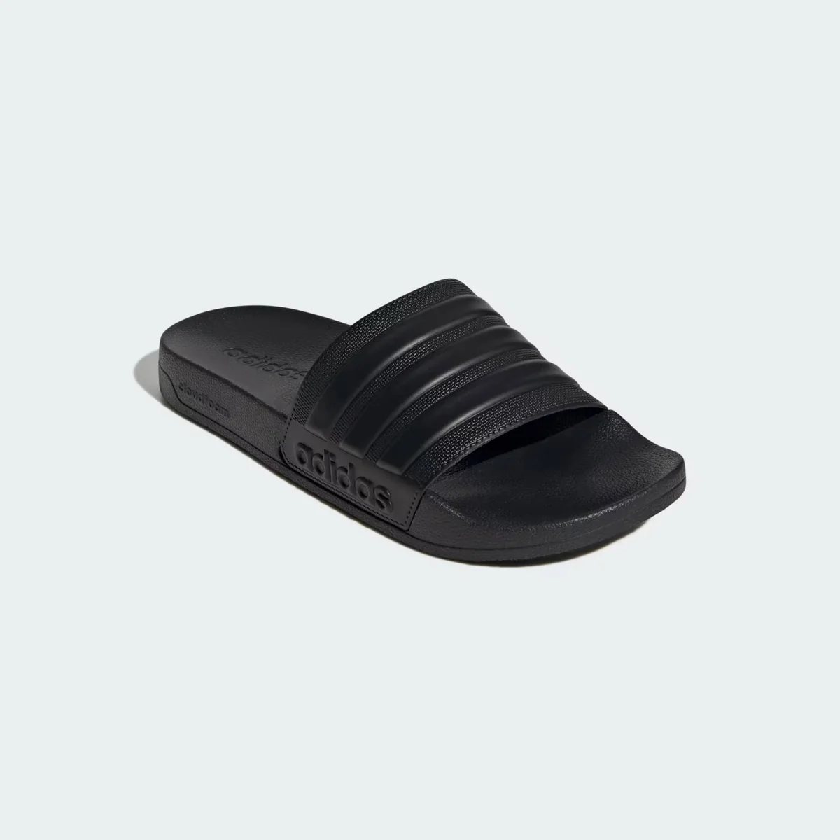 Легкі шльопанці Adilette Shower від Adidas з фірмовими смужками 46 2/3 (12 US) 29,5 см Чорний 1159819886