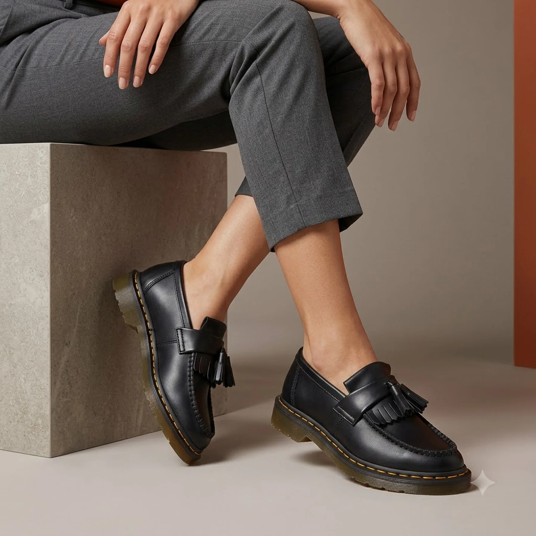 Лофери Dr. Martens Vegan Adrian Felix Tassel Black