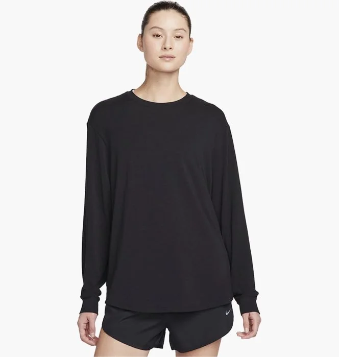 Лонгслів Nike ONE RELAXED DRI-FIT LONG-SLEEVE TOP BLACK