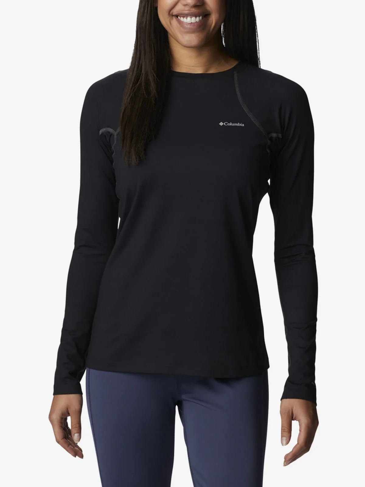 Лосіни жіночі Columbia Heavyweight Stretch Long Sleeve Top Black (1638991CLB-011)