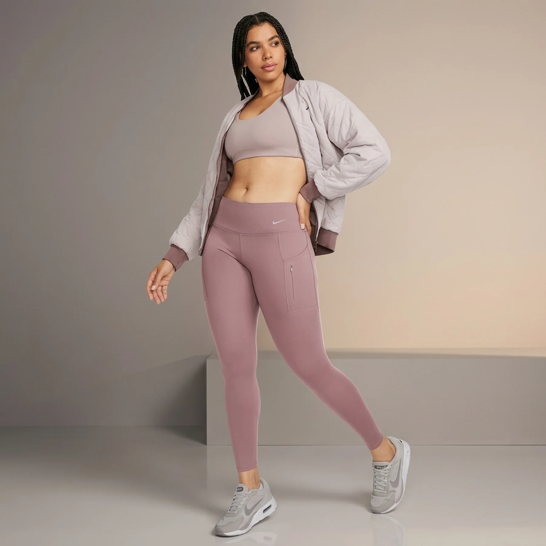 Лосіни жіночі Nike Go Bordo (DQ5672-208)