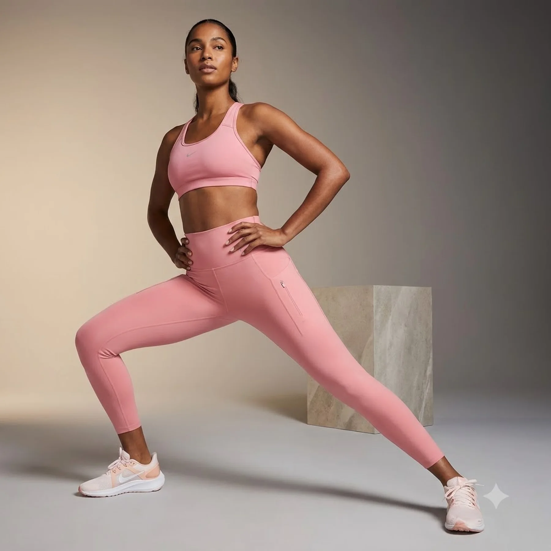 Лосіни жіночі Nike Go Dri Fit Pink (DQ5636-618)