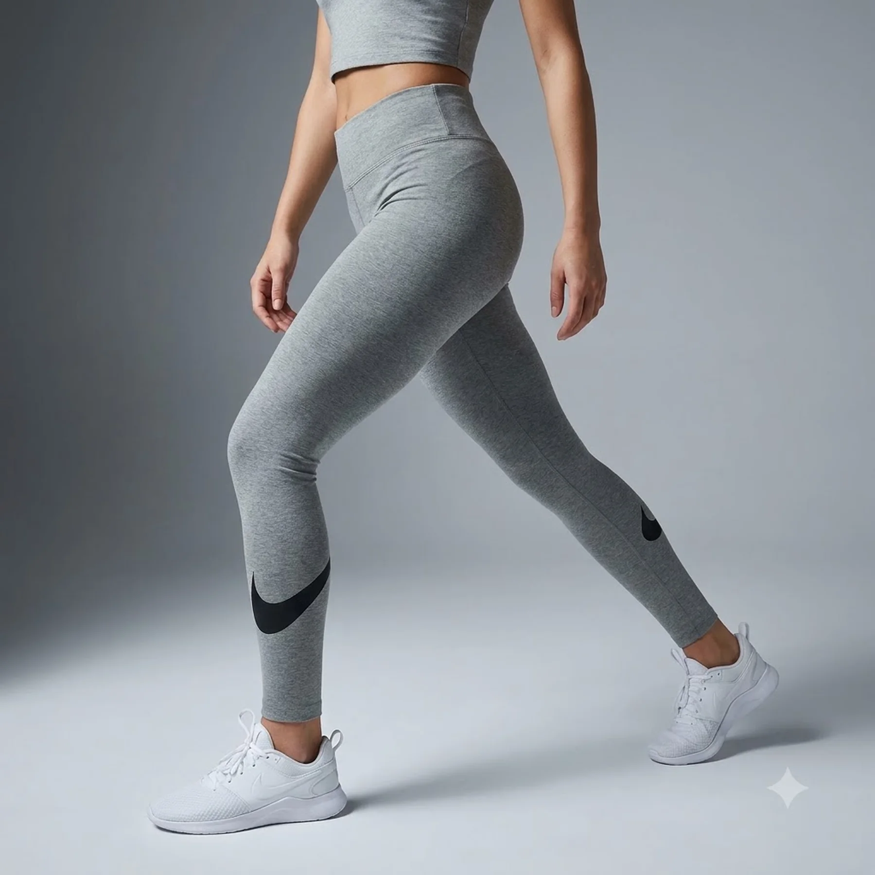 Лосіни жіночі Nike Leg-A-See Swoosh Grey (DB3896-063)