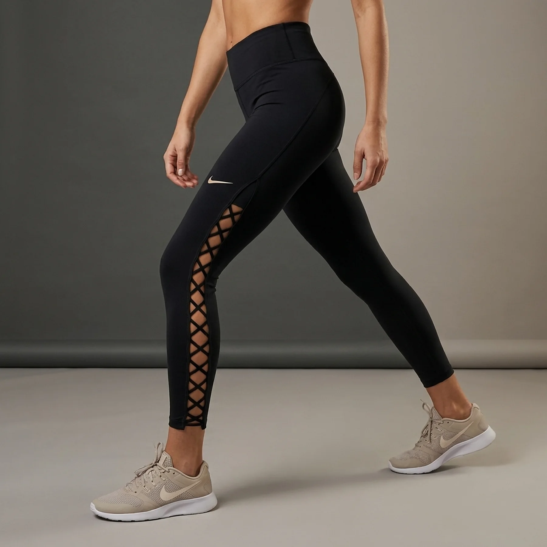 Лосіни жіночі Nike Leggings One Df Hr 7/8 Tight Nvlty (DX0006-010)