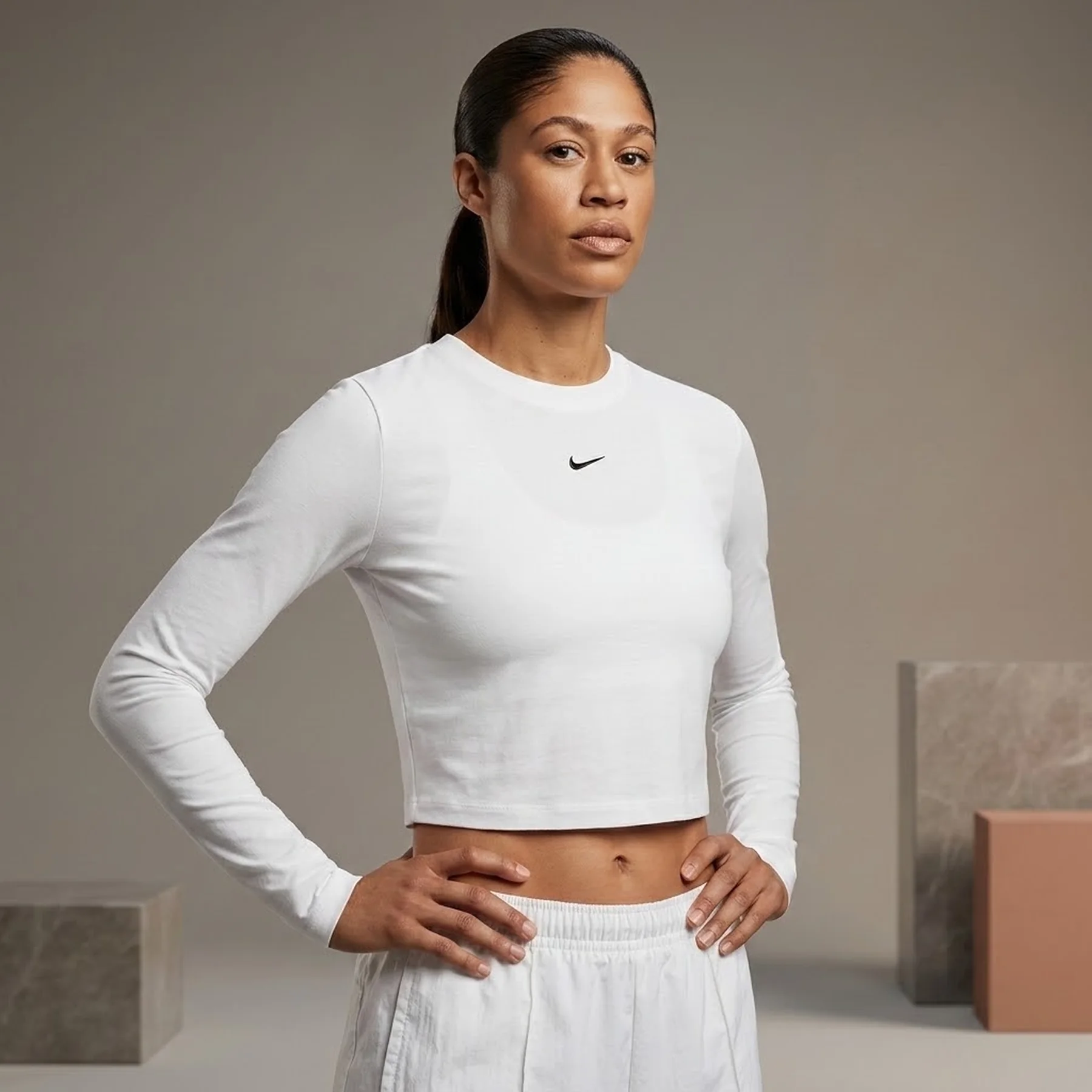 Лосіни жіночі Nike Nsw Nk Chll Knt Ls Crp White (HF5322-102)