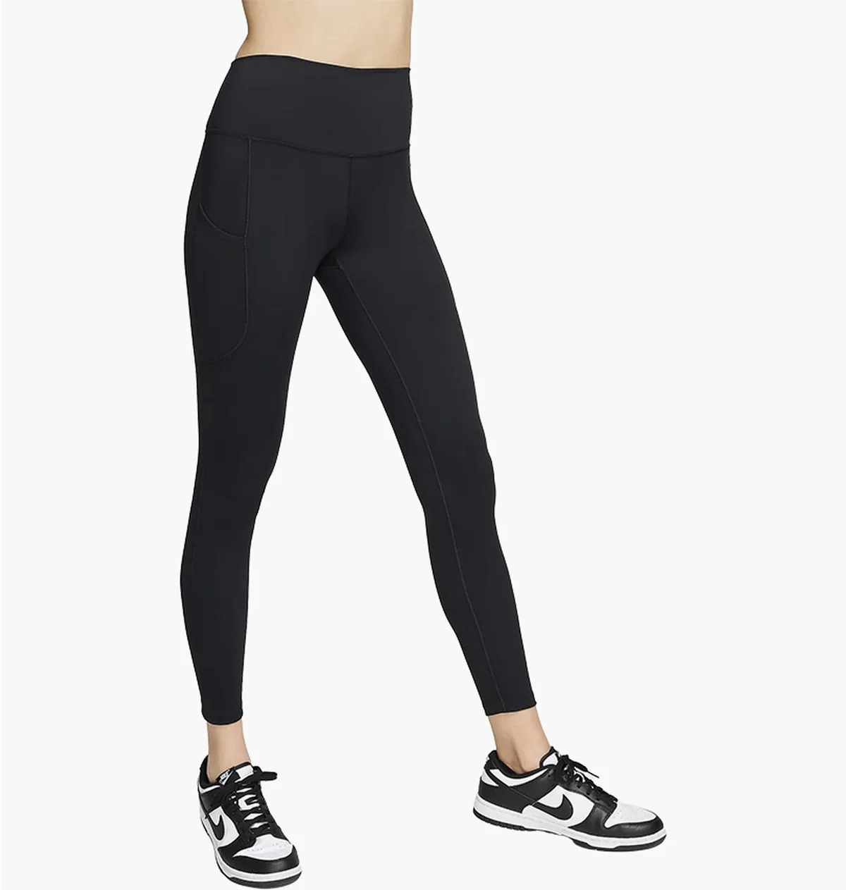 Лосіни жіночі Nike One High-Waisted 7/8 Leggings With Pockets Black (FN3241-010)