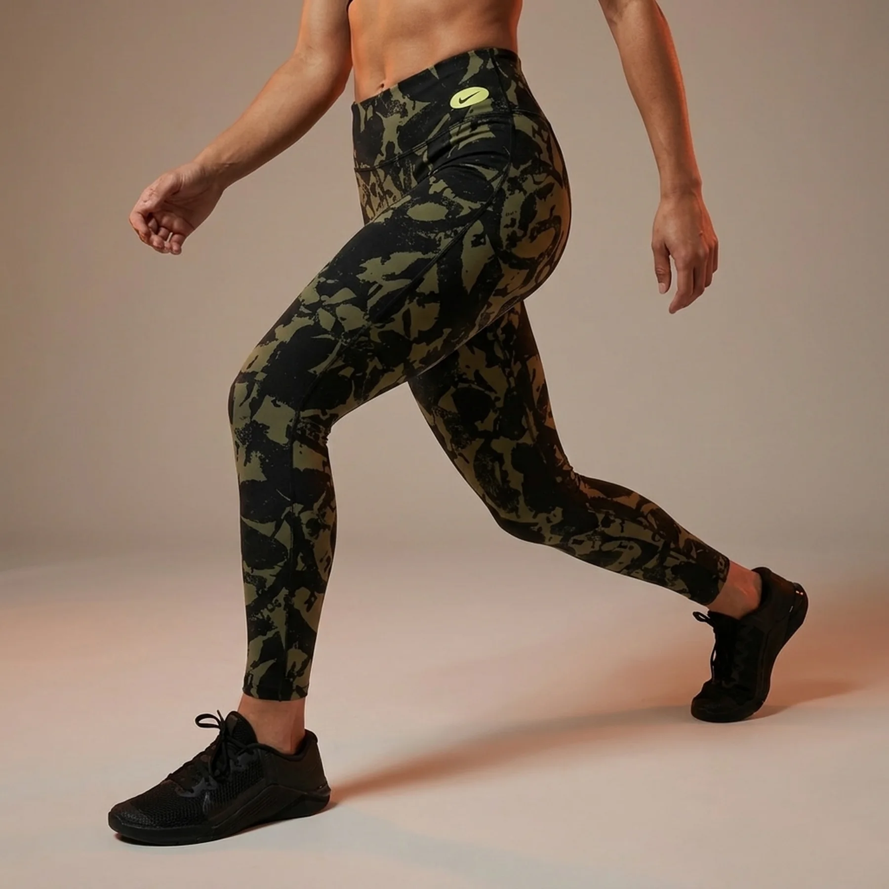 Лосіни жіночі Nike One Luxe Icon Clash Green Dm7623-010 (DM7623-010)